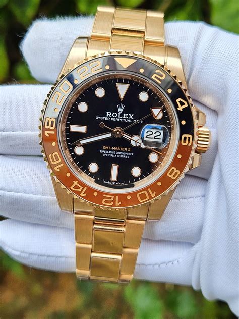 rolex gmt-master ii 18ct everose gold 126715chnr|rolex everose gold watch.